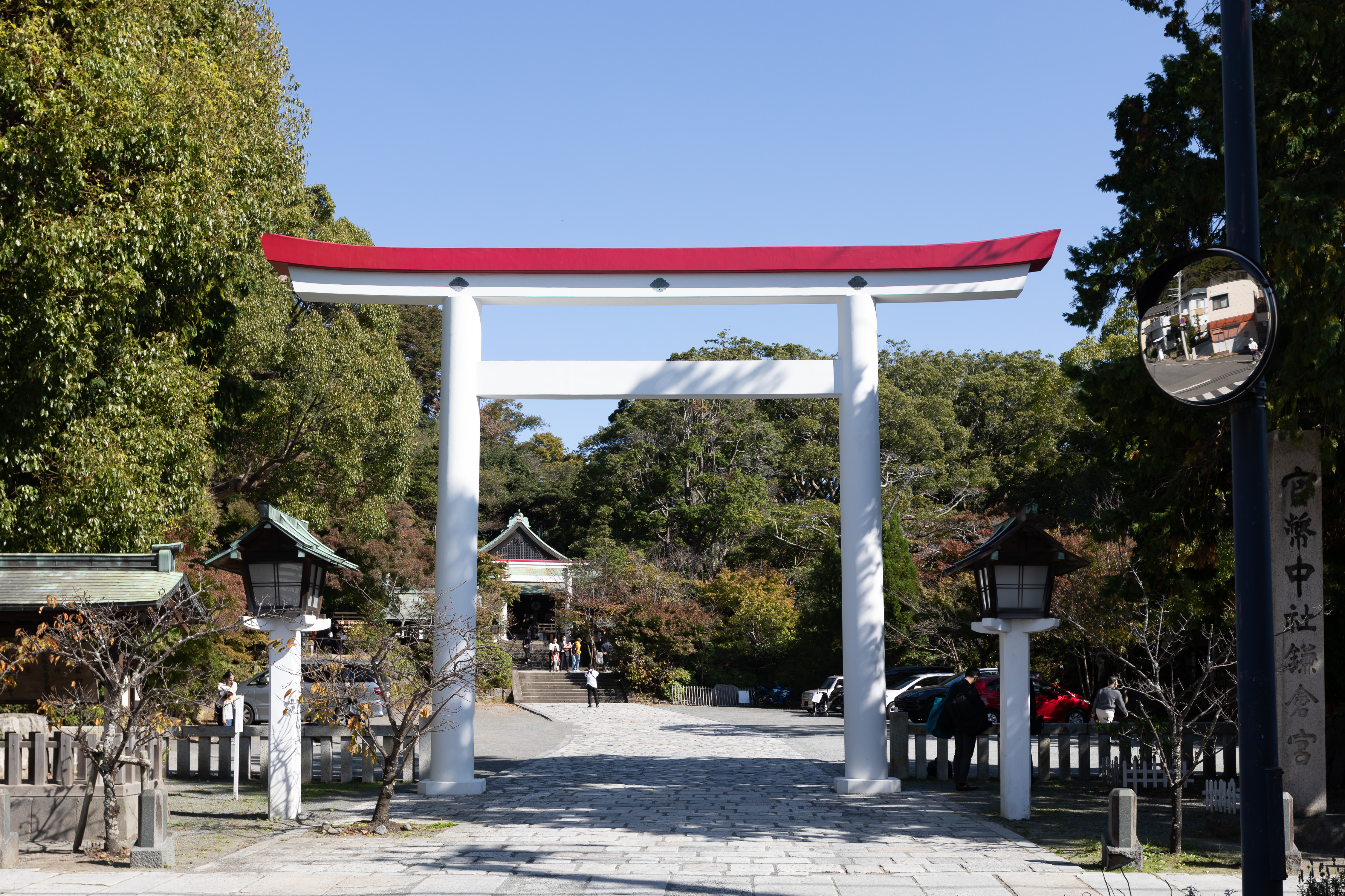 神聖な場所、鎌倉宮の近くで